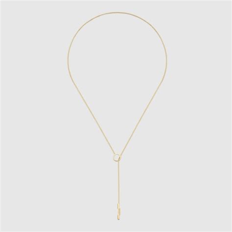 Gucci Link to Love lariat necklace 